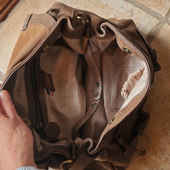 Abaco Jamily Python Snake Flap Bag - Brown - Picture 14 of 17